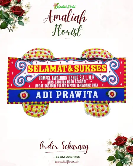 Papan Bunga Ucapan Selamat Glesungrejo